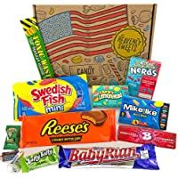 Heavenly Cesta de Dulces y Chocolate Americanos - Set de Marcas Clásicas de USA- Surtidos Originales- Regalo Perfecto…